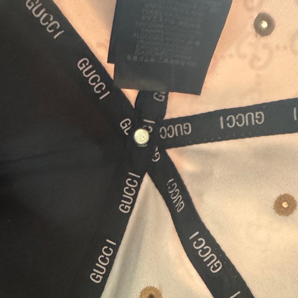 Gucci Beige and Brown Monogram Baseball Cap - Picture 5 of 12
